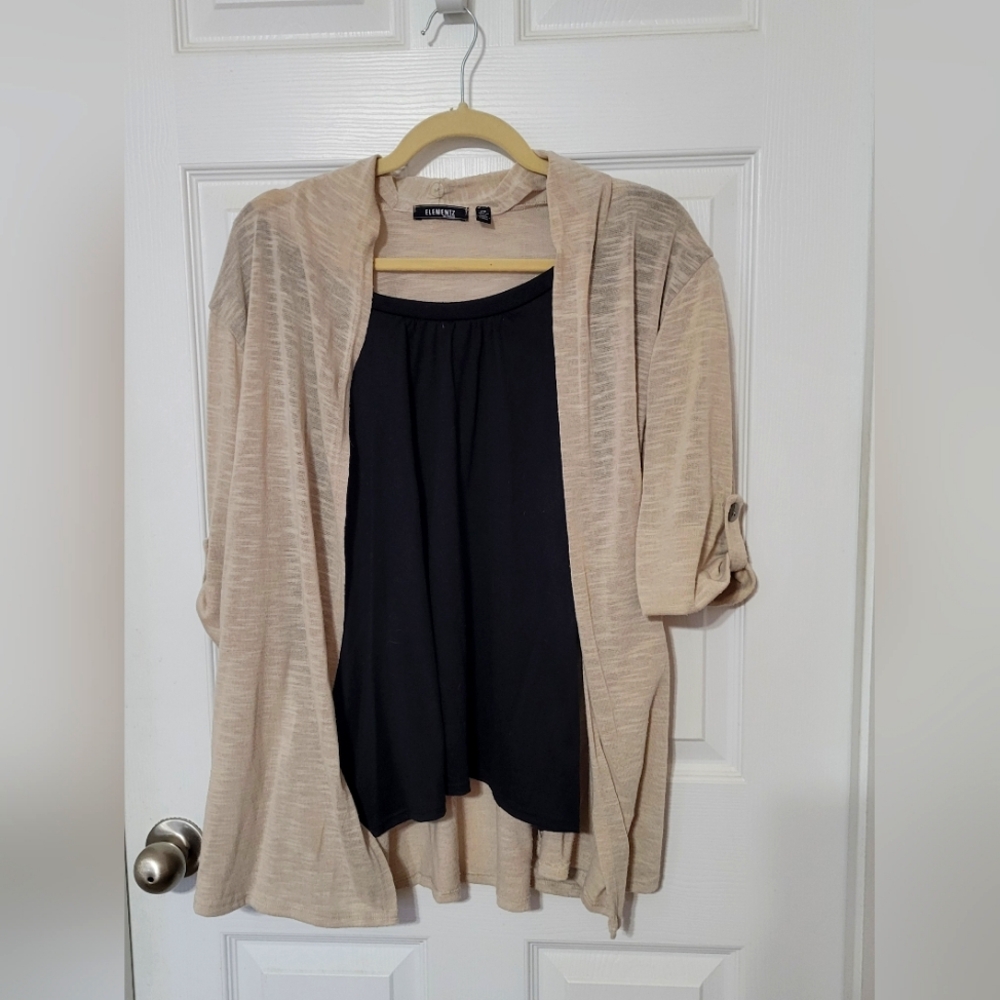 Attached Short Sleeve Top